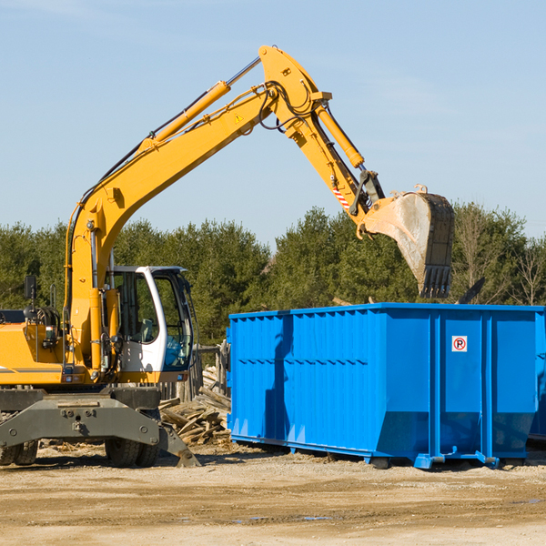 are there any restrictions on where a residential dumpster can be placed in Coopersville